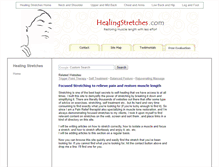 Tablet Screenshot of healingstretches.com